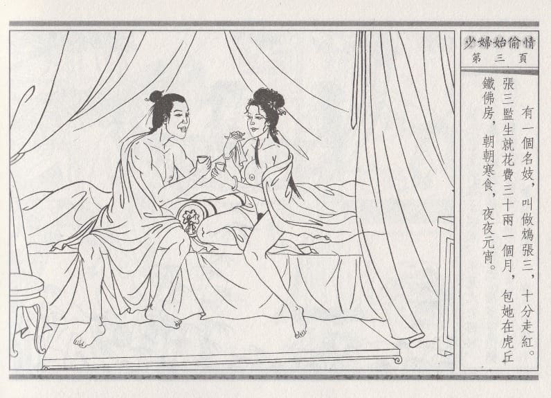 《《醉春风》02 少妇怡偷情 梧岗主人 古善文化出版社》连环画第6页